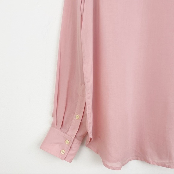 Frye Addie Pink Western Button Down Shirt Size Large - Picture 10 of 14